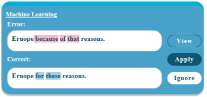 Grammar Check identifies a multitude of grammatical errors and readability issues and suggests multifaceted language corrections to resolve them.